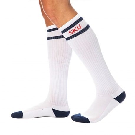 SKU Chaussettes Sport Hautes Blanches