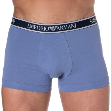 Emporio Armani Boxer Core Logoband Coton Bleu Oxford