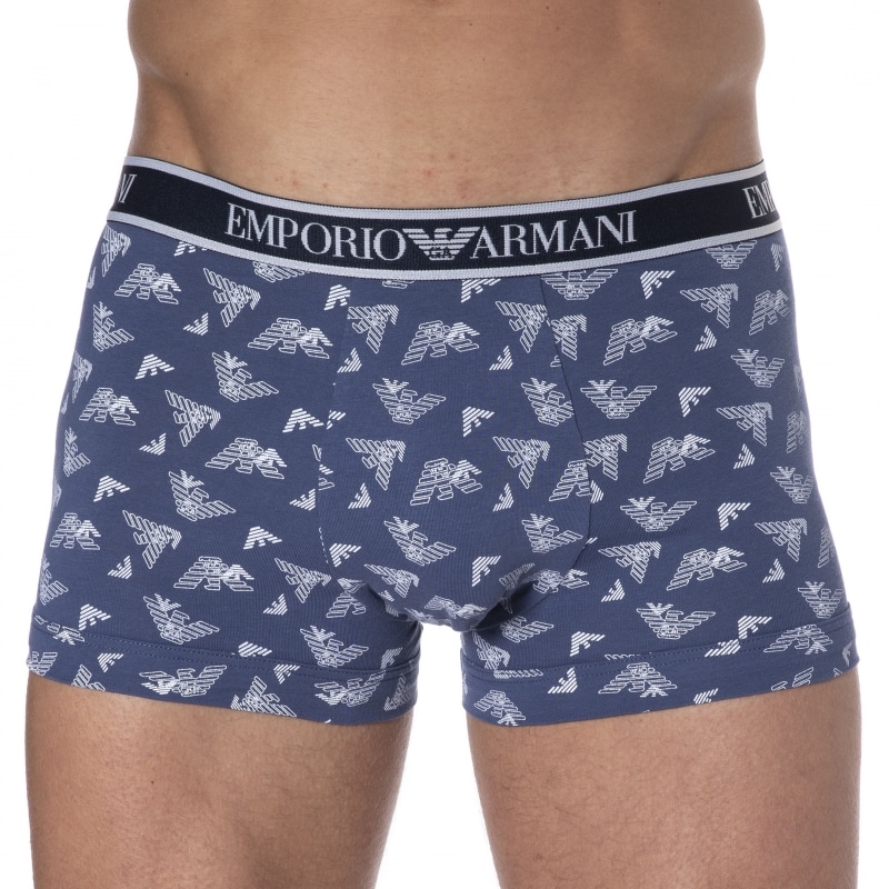 Emporio Armani Boxer Core Logoband Coton Bleu Indigo Logo