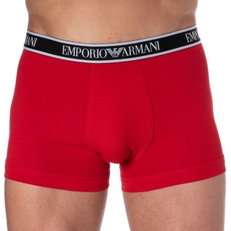 Emporio Armani Boxer Core Logoband Coton Rouge