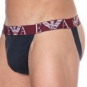 Emporio Armani Jock Strap Bold Monogram Coton Bleu Marine