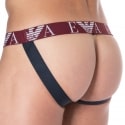 Emporio Armani Jock Strap Bold Monogram Coton Bleu Marine