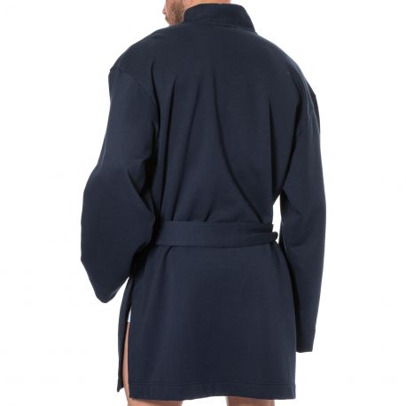 Emporio Armani Iconic Terry Kimono - Navy