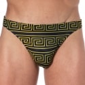  String de Bain Greek Frame Noir - Or