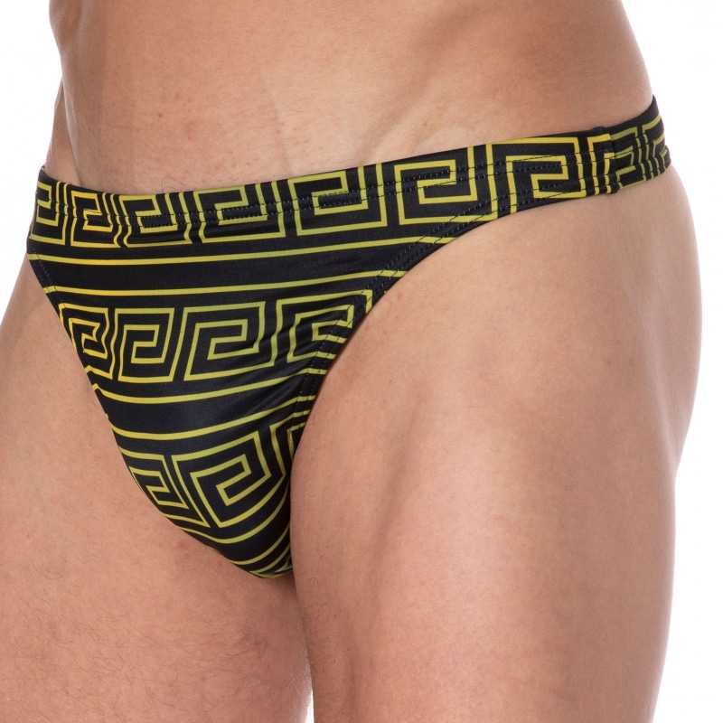  String de Bain Greek Frame Noir - Or