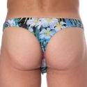  Tropical Flowers Swim Thong - Multicolor