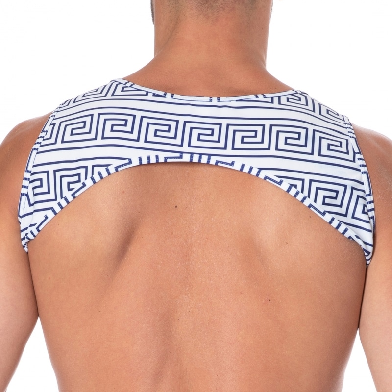  Harnais Greek Frame Blanc - Bleu