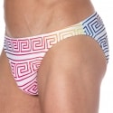  Slip de Bain Greek Frame Arc-en-Ciel