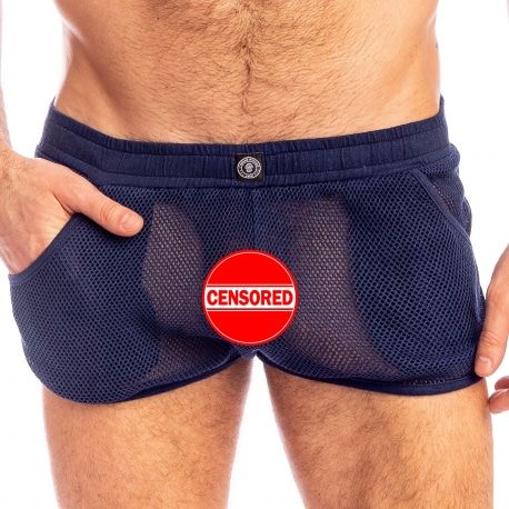 L'Homme invisible Short Split Madrague Bleu Marine