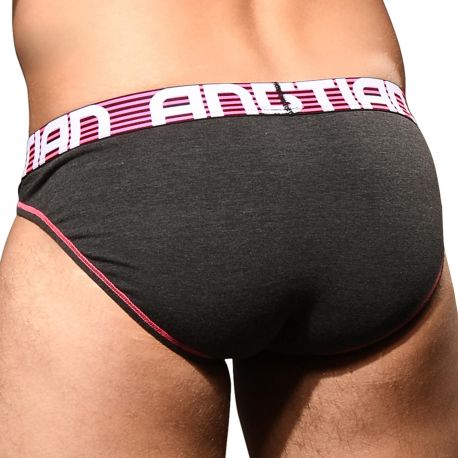 Andrew Christian Almost Naked Hang-Free Briefs - Charcoal