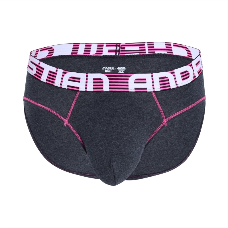 Andrew Christian Almost Naked Hang-Free Briefs - Charcoal