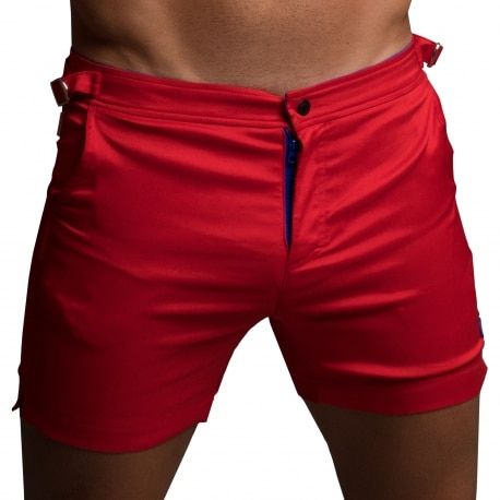 Rounderbum Short de Bain Padded H2O Rouge
