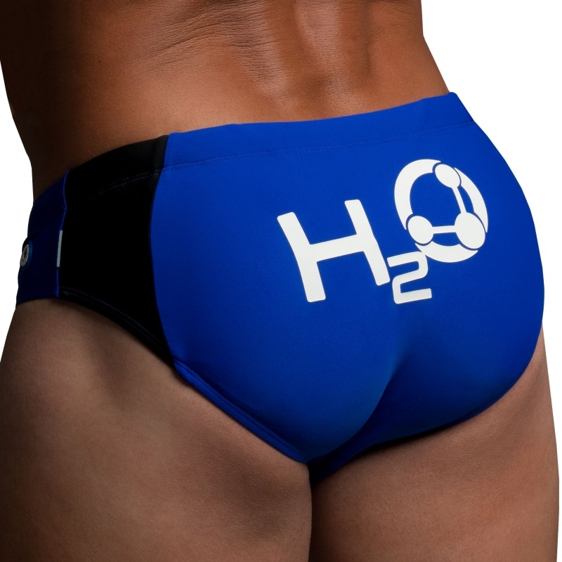 Rounderbum Slip de Bain Padded + Package H2O Rayé Bleu