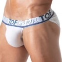 TOF Paris Slip Tanga Champion Blanc
