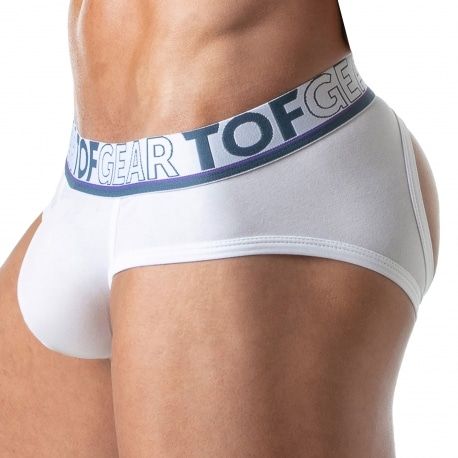 TOF Paris Slip Empty Bottom Champion Blanc