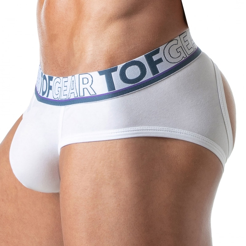 TOF Paris Slip Empty Bottom Champion Blanc