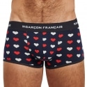 Garçon Français Shorty Coton Cœurs Bleu Marine
