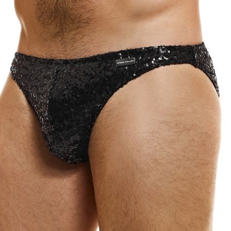Modus Vivendi Slip Low Cut Sequins Noir