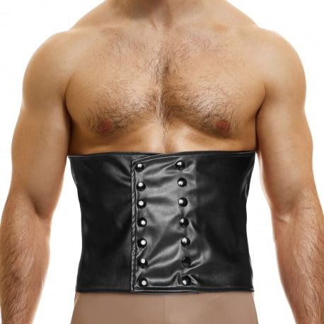 Modus Vivendi Corset Leather Noir