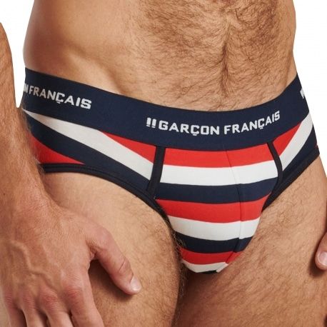 Garçon Français Slip Rayure Patriote