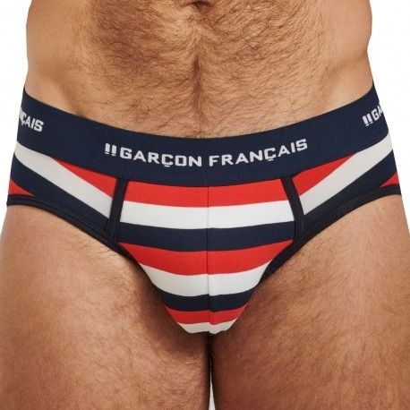 Garçon Français Striped Brief - Patriot