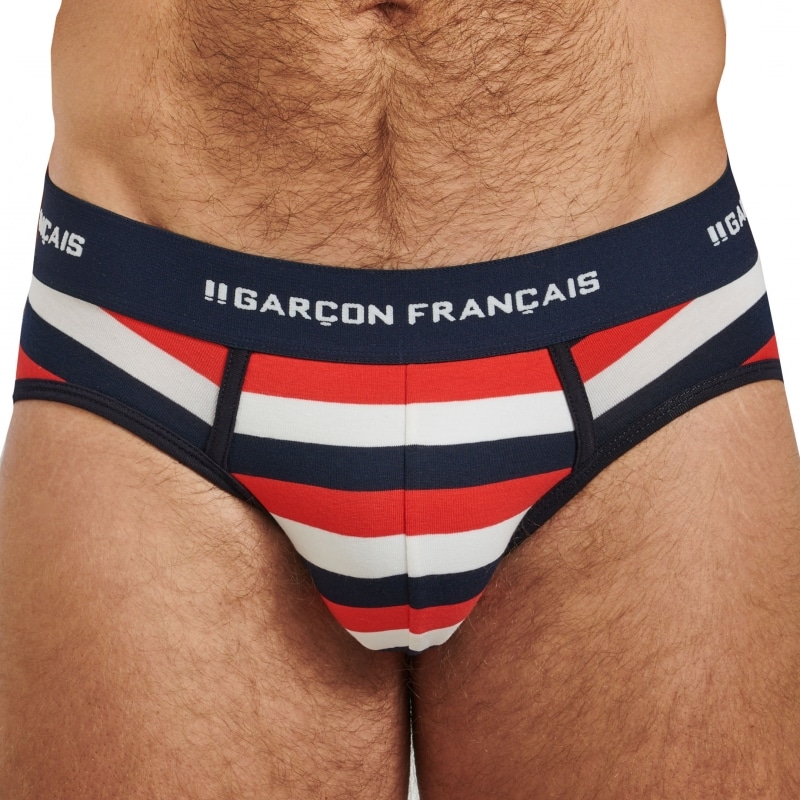 Garçon Français Slip Rayure Patriote