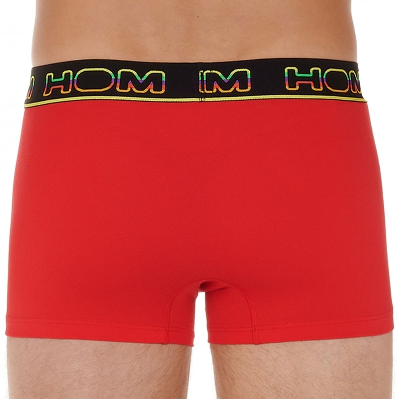 HOM 2-Pack Ivano Coton Stretch Boxer Briefs - Black - Red