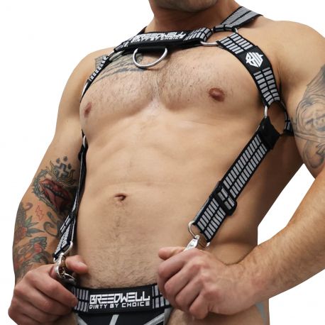  Hybred Body Harness - Black - Grey