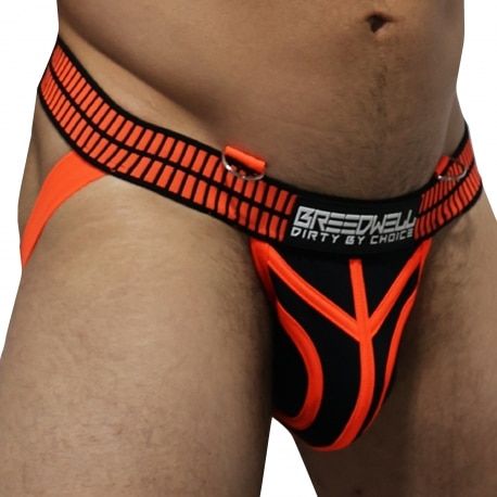  Hybred Jock - Black - Neon Orange
