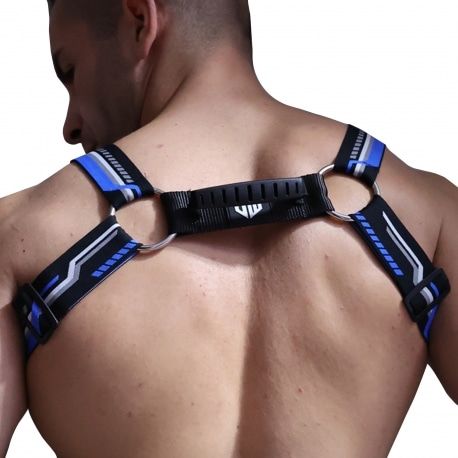  Harnais Cyber Nights Noir - Bleu