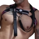  Cyber Nights Harness - Black - Neon Pink