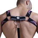  Cyber Nights Harness - Black - Neon Pink