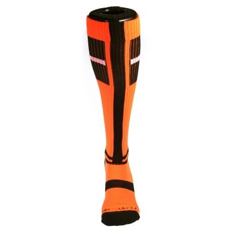  Chaussettes Hautes Infinity Orange Fluo