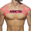 AD Fetish Harnais Neon Multi Band Rose Fluo