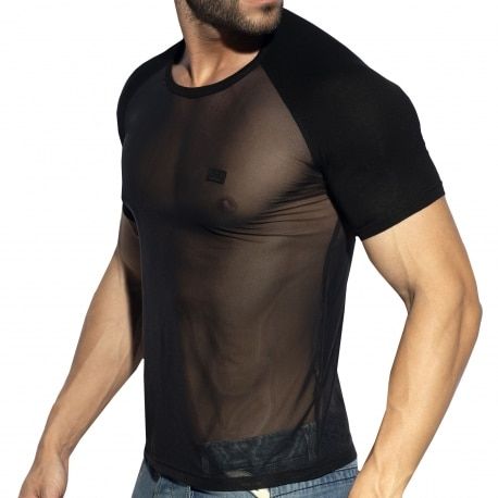 ES Collection T-Shirt Raglan Net Noir