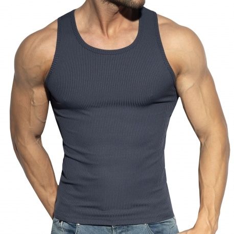 ES Collection Débardeur Sport Recycled Rib Bleu Marine