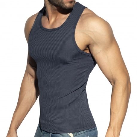 ES Collection Débardeur Sport Recycled Rib Bleu Marine