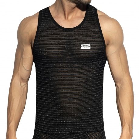 ES Collection Bohemian Tank Top - Black