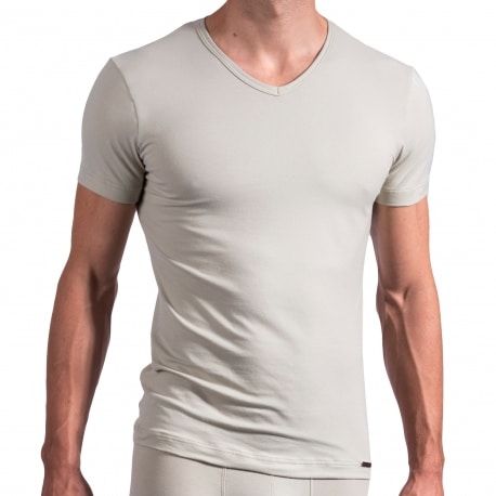 Olaf Benz RED 1601 V-Neck T-Shirt - Grey