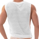 Barcode Débardeur Mayo Mesh Blanc