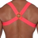 TOF Paris Harnais Elastique Fetish Rose Fluo