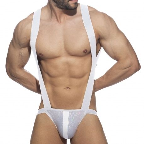 AD Fetish Body Harnais Fantasy Glitter Blanc