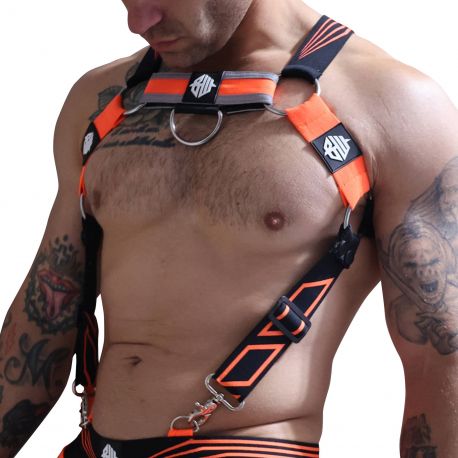  Harnais Body Akira Orange Fluo
