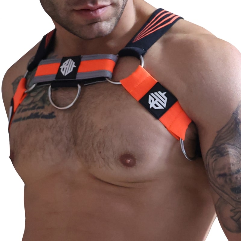 Harnais Body Akira Orange Fluo