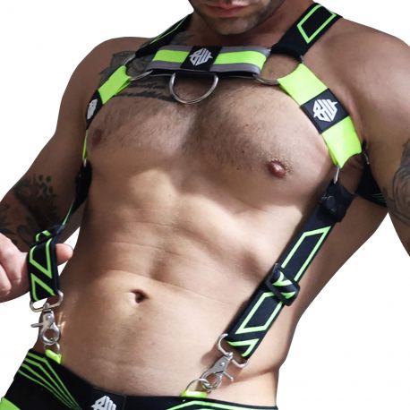  Akira Body Harness - Neon Yellow