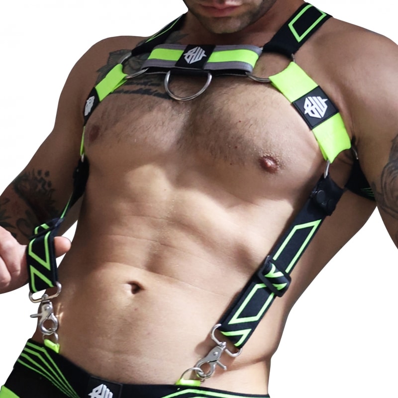  Akira Body Harness - Neon Yellow