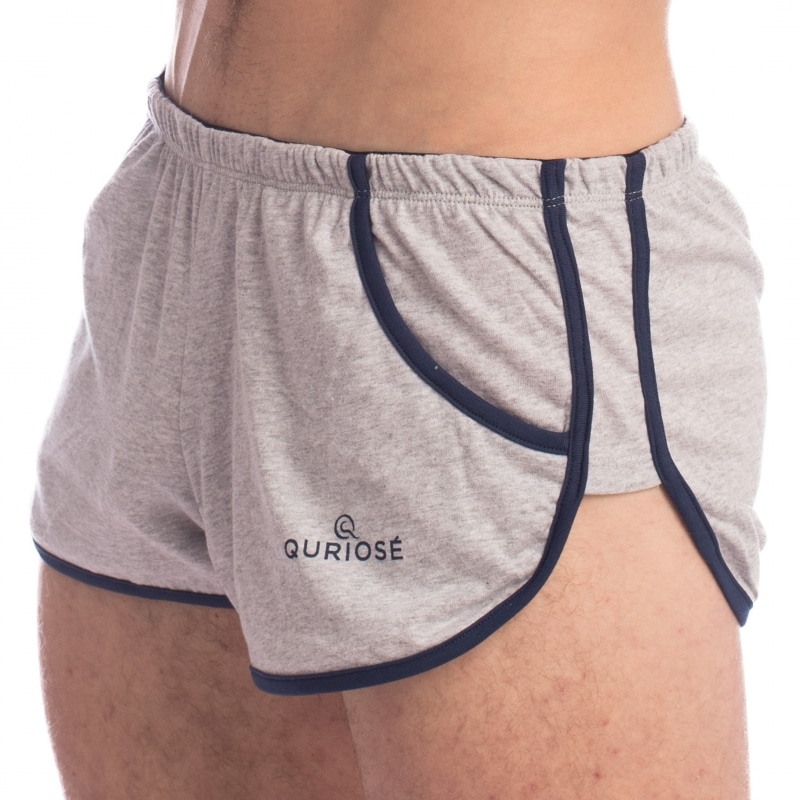  Swing It Split Shorts - Heather Grey