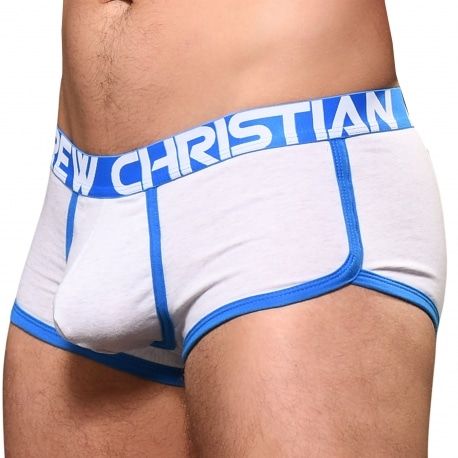 Andrew Christian Boxer CoolFlex Modal Active Show-It Blanc Chiné