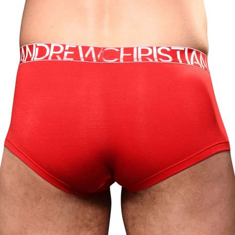 Andrew Christian Almost Naked Happy Modal Trunks - Red