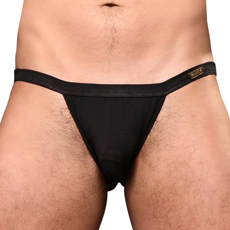 Andrew Christian Slip Tanga Almost Naked Sex Bambou Noir